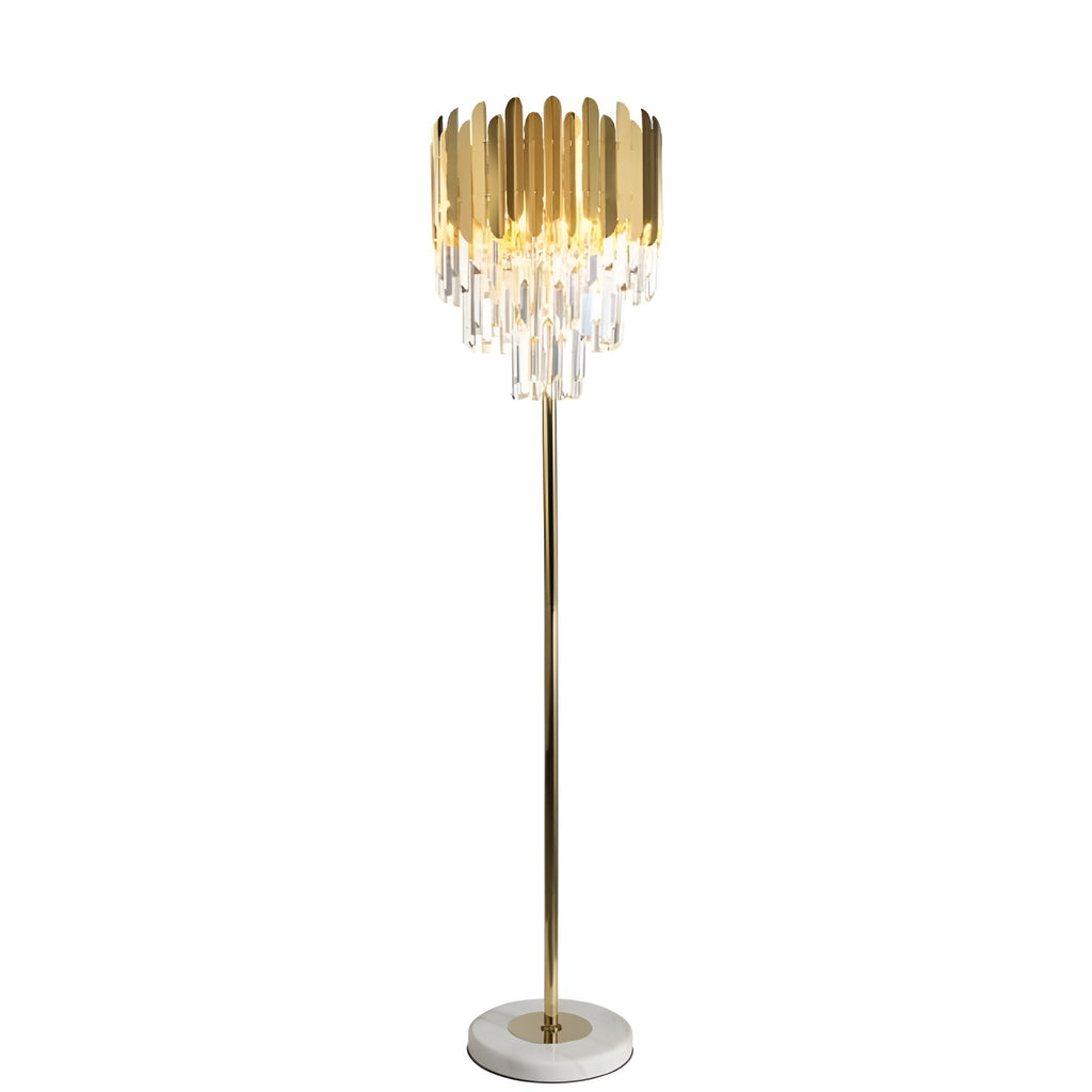 Stylish Crystal Floor Lamp with LED / Lixra