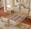 Antique Inspired European Style Leather Bed / Lixra