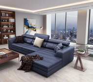Fine Furnished Cozy Comfort Leather Sectional Sofa Set / Lixra