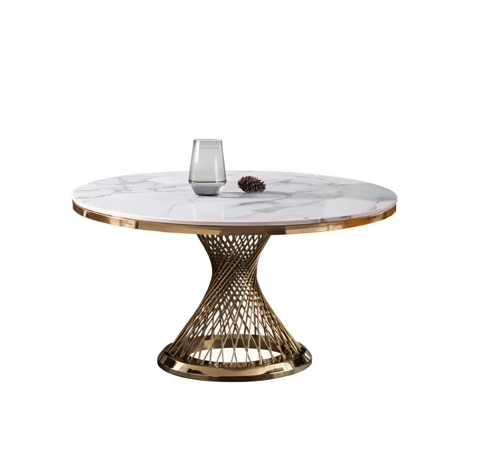 Modern Marble Round Dining Table / Lixra