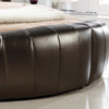 Soft And Delicate Leather Round Bed With Widened Bed Edges / Lixra