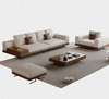 Minimalistic Leather Sofa Set
