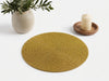 Elegant Gold Beaded Round Placemat Set Of 2 / Lixra