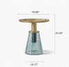 Frustum Glass Base Side Table