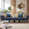 3-Seater Tufted Elegance Leather Sofa / Lixra
