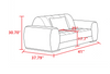 Modern Living Room Fabric Sofa Set