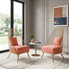 Set Of 2 Metallic Accent Chair / Lixra