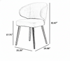 Sets of 4 Wooden Finish Fabric Chairs