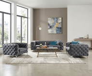 Tufted Designed Luxurious Velvet Sofa Set / Lixra