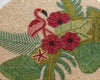 Beaded Flamingo Floral Placemat Set Of 2 / Lixra
