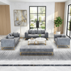 Velvet Fabric Living Room Sofa-Set / Lixra