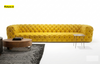 Button Tufted Modern Leather Sofa / Lixra