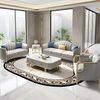 Matte Finish 3-Pcs Leather Sofa Set / Lixra