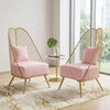 Set Of 2 Metallic Accent Chair / Lixra