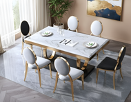 Ravishing Style Marble Dining Set / Lixra
