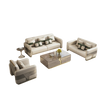 Luxury Design Leather Upholstery Sofa Set / Lixra