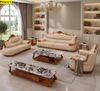 Leather Upholstered 3 Piece European Sofa Set / Lixra