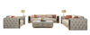 Modern Tufted Leather Sofas Set for Living Room / Lixra
