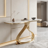 Luxurious Marble Top Accent Table / Lixra