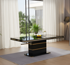 Modern Black Wooden Dining Table / Lixra