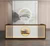 Retro Look Wooden Reception Desk