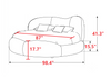 Luxurious Leather LED Modern Round Bed