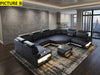 Modern and Luxurious Leather Sectional Sofa / Lixra
