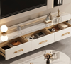 Modern Marble Top Coffee table and TV Stand Set / Lixra