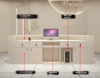 Minimalist Curved LED Reception Desk / Lixra