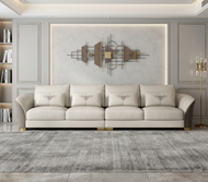 Modern Cozy 4-Seater Leather Sofa / Lixra