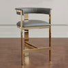 Modern leather Upholstered Bar-Stool Set of 3 / Lixra