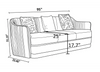Opulence Velvet Fabric Sofa Set