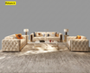 Modern Tufted Leather Sofas Set for Living Room / Lixra