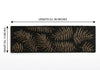 Black & Gold Leaf Table Runner With Placemate / Lixra
