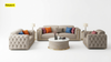 Tufted Leather 3-Pcs Sofa Set / Lixra