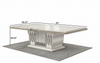 Gloss Solid Wood Dining Table Set