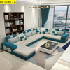 Modern Sectional Sofa Set in Fabric / Lixra