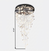 Leaf Shaped Modern LED Glass Chandelier