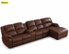 Modern Brown Leather Recliner Sectional Sofa / Lixra