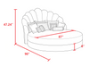 Waves Luxurious Velvet Round Bed