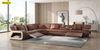 Modern Design Manual Recliner Leather Sofa / Lixra