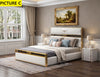 Italian Light Luxurious Leather Upholstered Bed