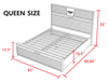 Italian Light Luxurious Leather Upholstered Bed