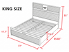 Italian Light Luxurious Leather Upholstered Bed