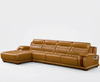 Contemporary Design Luxurious Snugged Leather Sectional Sofa / Lixra