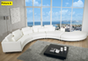 Modern Round Leather Sectional Sofa / Lixra