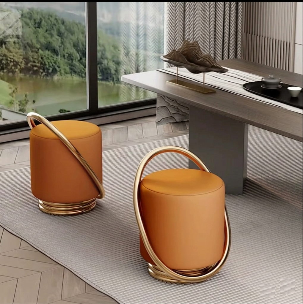 Trendy Leather Accent Chairs Set of 2 / Lixra