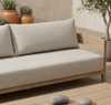 Modern Wooden Fabric Upholstered Outdoor Sofa Set / Lixra