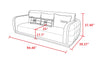 Luxurious Bentley Tufted Leather Sofa Set