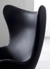Aesthetic Egg-Shaped Leather Accent Chair / Lixra
